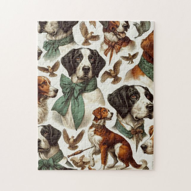 Puzzle Vintage Brittany Seamless (Vertical)