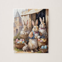 Vintage Bunny Easter Eging Market