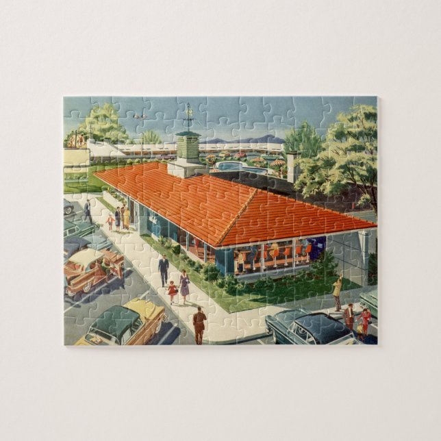 Puzzle Vintage Business, 50s Family Restaurant Diner (Horizontal)