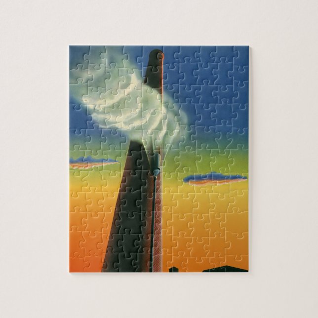 Puzzle Vintage Business, Steam WhistFactory Sunrise (Vertical)