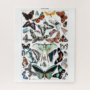 Puzzle Vintage Butterflies Illustration