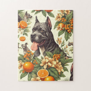 Puzzle Vintage Cane Corso Seamless