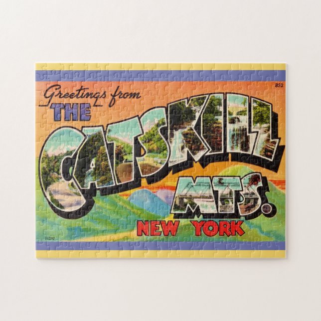 Puzzle Vintage Catskill Mountains Greetings (Horizontal)