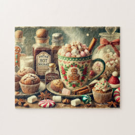 Puzzle Vintage Christmas Hot Cocoa Bar