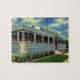 Puzzle Vintage Classic 50 Retro Restaurant Pelican Diner