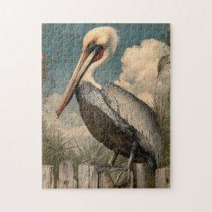 Puzzle Vintage Coastal Pelican
