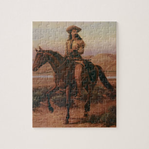 Puzzle Vintage Cowboys, Buffalo Bill on Charlie by Cary