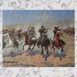 Puzzle Vintage Cowboys (Vaqueros vintage), un salto para 