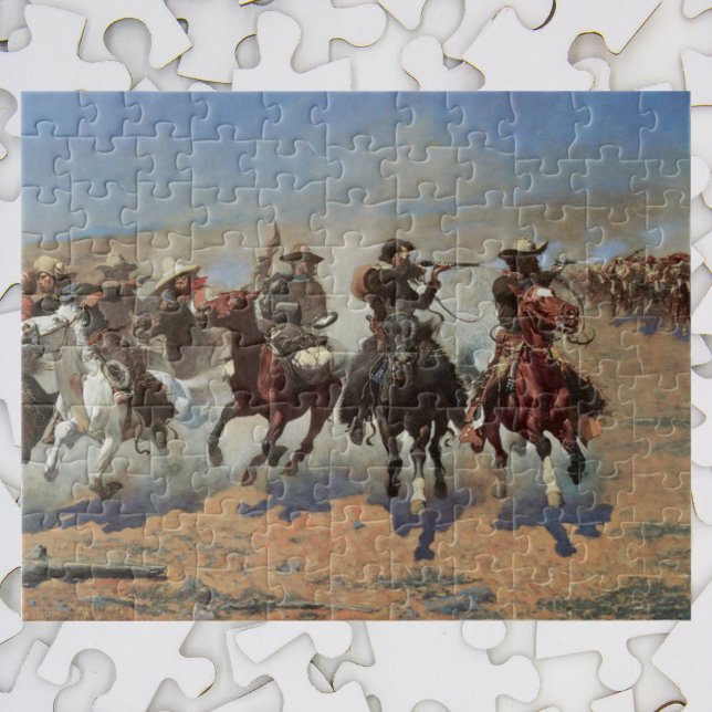 Puzzle Vintage Cowboys (Vaqueros vintage), un salto para  (Subido por el creador)