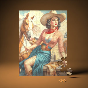 Puzzle Vintage Cowgirl