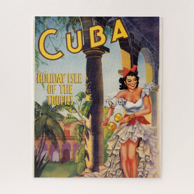 Puzzle Vintage Cuban Tourist Commission Tropics Travel (Vertical)