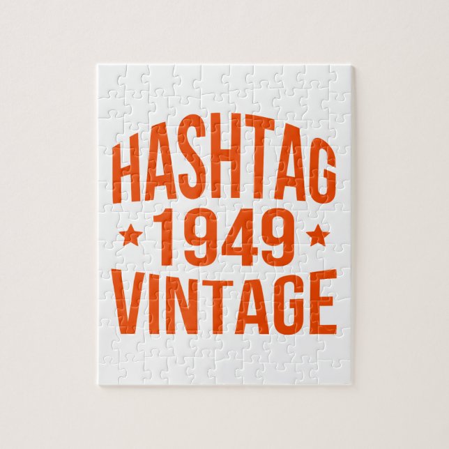 Puzzle Vintage de hashtag de 1949 (Vertical)