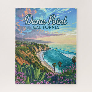 Puzzle Vintage del Condado de Naranja Dana Point Californ