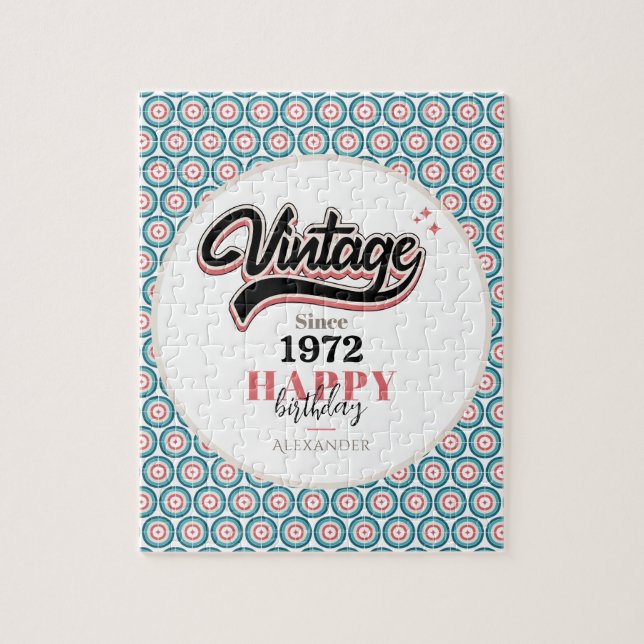 Puzzle Vintage desde 1972 (Vertical)