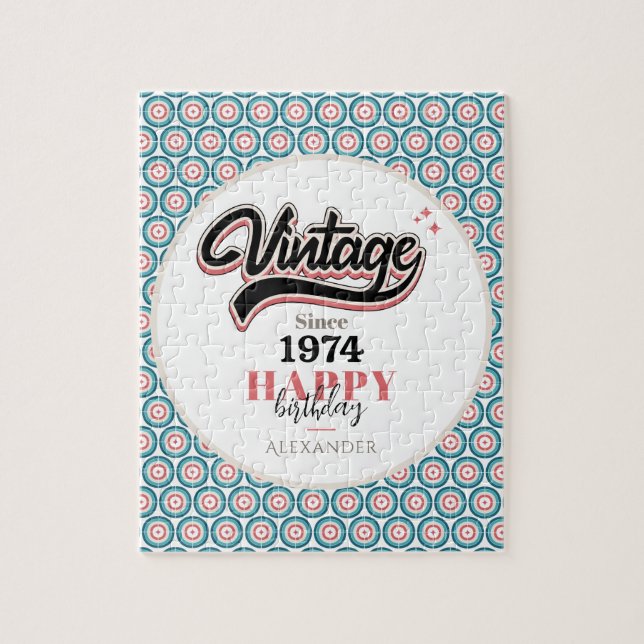 Puzzle Vintage desde 1974 (Vertical)