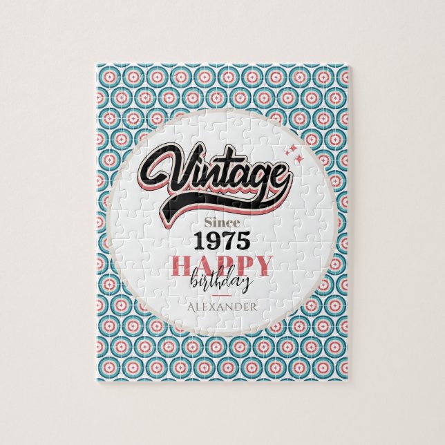 Puzzle Vintage desde 1975 (Vertical)