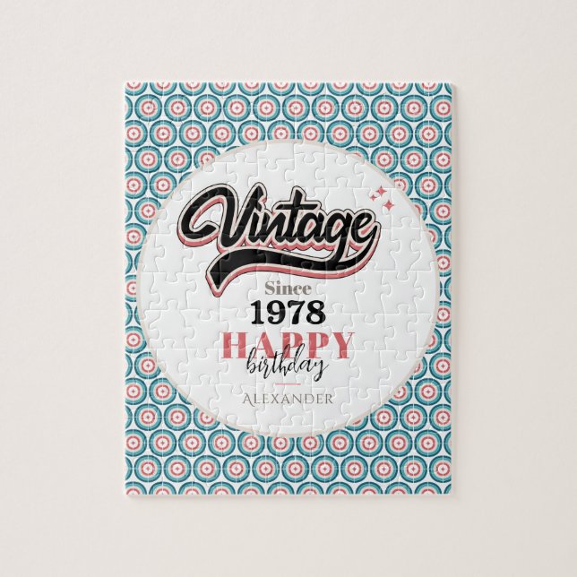 Puzzle Vintage desde 1978 (Vertical)