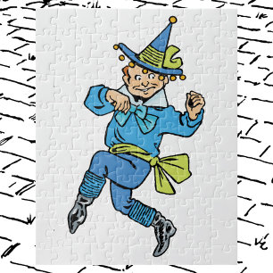 Puzzle Vintage El mago de Oz, lindo niño bailarín Munchki