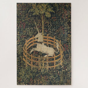 Puzzle Vintage en pintura unicornio (1505)