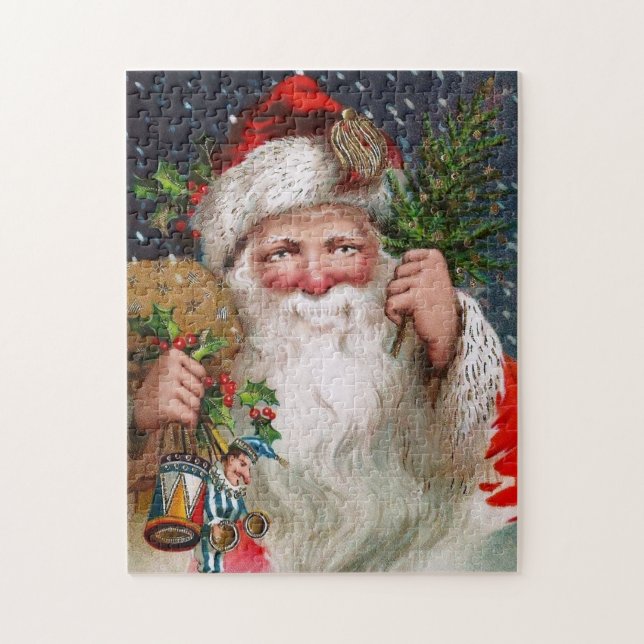 Puzzle Vintage encantador Papá Noel (Vertical)