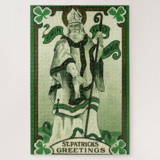 Puzzle Vintage - Erin Go Bragh - Felicitaciones de San Pa