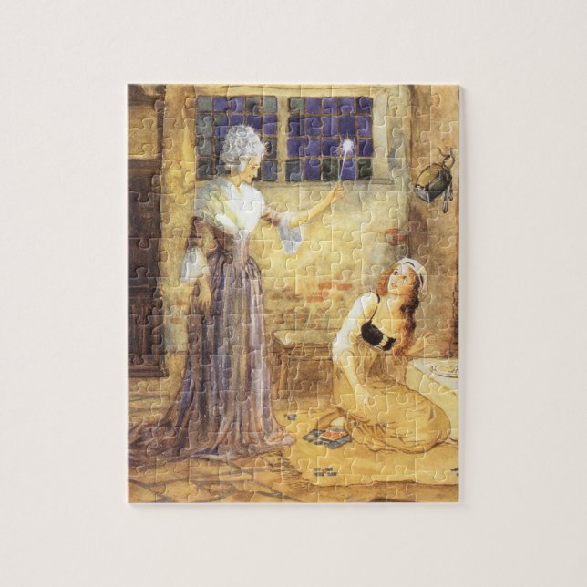 Puzzle Vintage Fairy Tale Cinderella con lechera (Vertical)