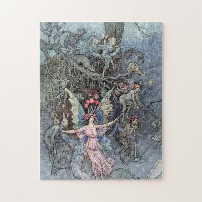 Puzzle Vintage Fairy Underground por Warwick Goble (Vertical)