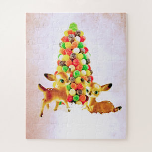 Puzzle Vintage Fawns por Gumdrop Christmas Tree