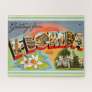 Puzzle Vintage Florida Greeting