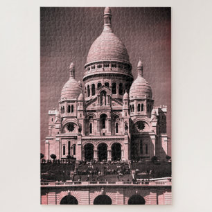 Puzzle Vintage France Paris Sacre Coeur Basilica