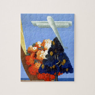 Puzzle Vintage Garda Italia Europa Air Travel