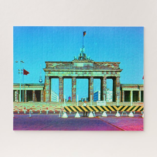 Puzzle Vintage Germany Berlín Brandenburg Gate (Horizontal)