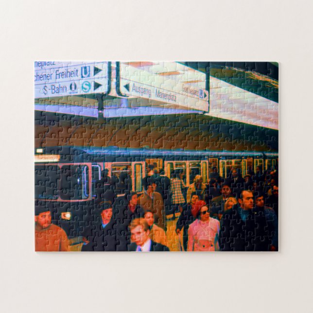 Puzzle Vintage Germany Estación de Munich Marienplatz (Horizontal)