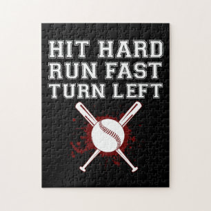 Puzzle Vintage GOT Hard Run Fast Turn Left Baseball Funny
