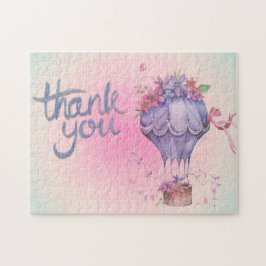 Puzzle Vintage Gracias A Hot Air Balloon