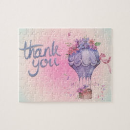 Puzzle Vintage Gracias A Hot Air Balloon