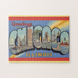Puzzle Vintage Greeting de Chicago