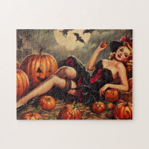 Puzzle Vintage Halloween Pin Up