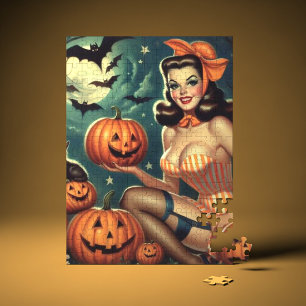 Puzzle Vintage Halloween Pin Up