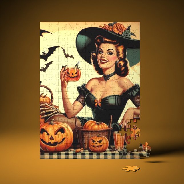 Puzzle Vintage Halloween Pin Up (Subido por el creador)