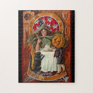 Puzzle Vintage Halloween Wasting Spell con varita