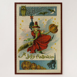 Puzzle Vintage Halloween Witch