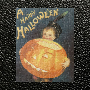 Puzzle Vintage Happy Halloween de Ellen Clapsaddle