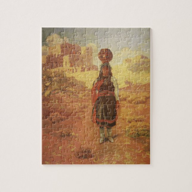 Puzzle Vintage Indian Water Carrier de EW Rollins (Vertical)
