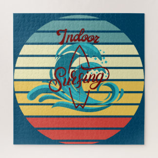 Puzzle Vintage Indoor Surfing