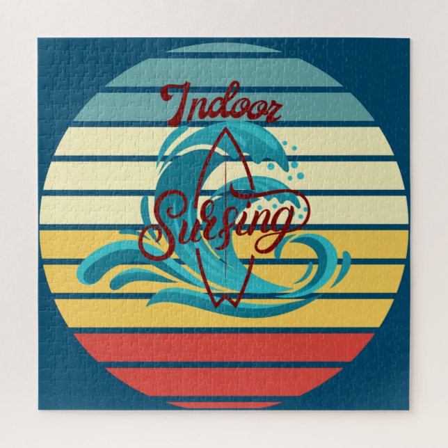 Puzzle Vintage Indoor Surfing (Vertical)