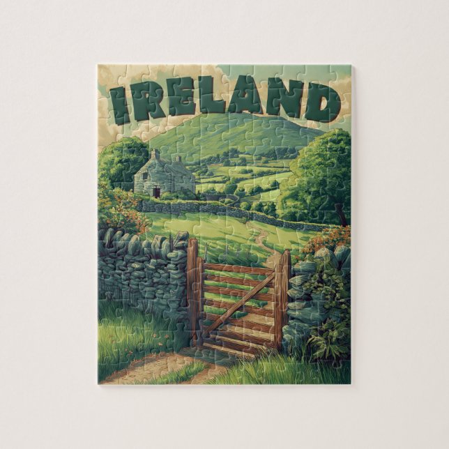 Puzzle Vintage Ireland Countryside (Vertical)