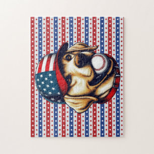 Puzzle Vintage, Labrador de béisbol de los Estados Unidos