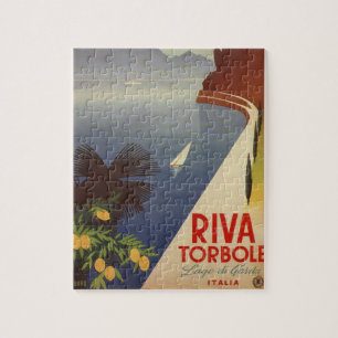 Puzzle Vintage Lake Garda Riva Torbole