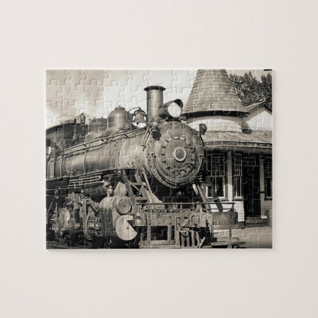 Puzzle Vintage Locomotive Train Steam Engine Railway (Horizontal)